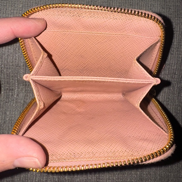 Prada Pink Saffiano Leather Coin Wallet - Picture 5 of 6
